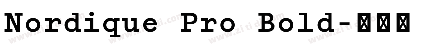 Nordique Pro Bold字体转换